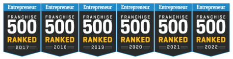 Entrepreneur 500 top franchise awards logo