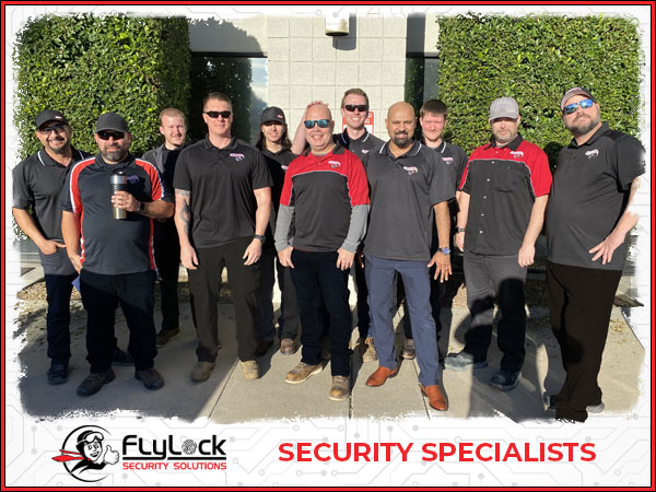 Team Photo of Access Control Technicians and a FlyLock Security Solutions Franchisee